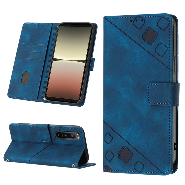Skin-feel Embossed Leather Phone Case, For Xiaomi Poco X5 5G, For Xiaomi Poco X5 Pro 5G / Redmi Note 12 Pro Speed, For Sony XPreia ACE  III, For Sony XPreia 5 IV