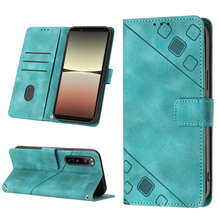 Skin-feel Embossed Leather Phone Case, For Xiaomi Poco X5 5G, For Xiaomi Poco X5 Pro 5G / Redmi Note 12 Pro Speed, For Sony XPreia ACE  III, For Sony XPreia 5 IV