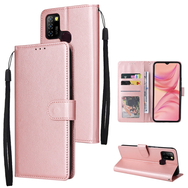 3 Card Slots Multifunctional Leather Phone Case, For Samsung Galaxy A34, For Samsung Galaxy A54, For Infinix Hot 10 Lite