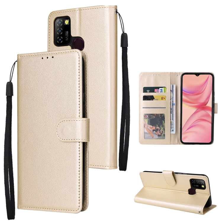 3 Card Slots Multifunctional Leather Phone Case, For Samsung Galaxy A34, For Samsung Galaxy A54, For Infinix Hot 10 Lite