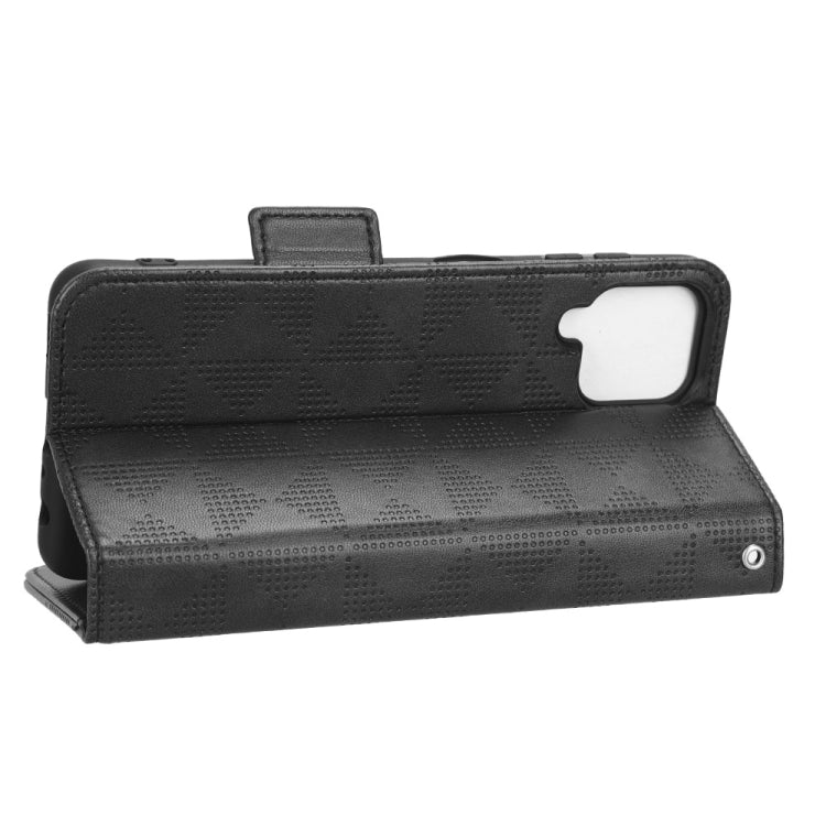 Symmetrical Triangle Leather Phone Case, For Samsung Galaxy A12 / M12, For Samsung Galaxy A13 4G, For Samsung Galaxy A13 5G, For Samsung Galaxy A14 4G
