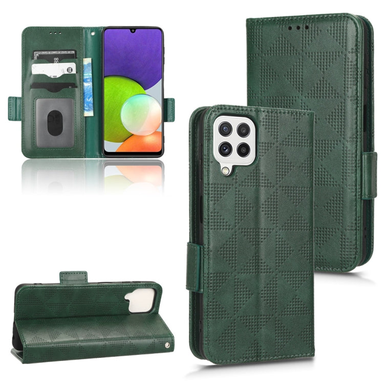 Symmetrical Triangle Leather Phone Case, For Samsung Galaxy A12 / M12, For Samsung Galaxy A13 4G, For Samsung Galaxy A13 5G, For Samsung Galaxy A14 4G