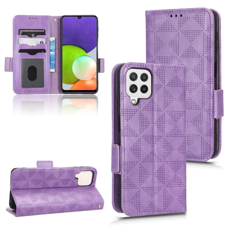 Symmetrical Triangle Leather Phone Case, For Samsung Galaxy A12 / M12, For Samsung Galaxy A13 4G, For Samsung Galaxy A13 5G, For Samsung Galaxy A14 4G