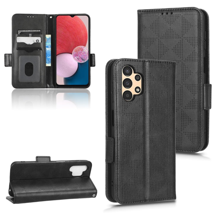 Symmetrical Triangle Leather Phone Case, For Samsung Galaxy A12 / M12, For Samsung Galaxy A13 4G, For Samsung Galaxy A13 5G, For Samsung Galaxy A14 4G