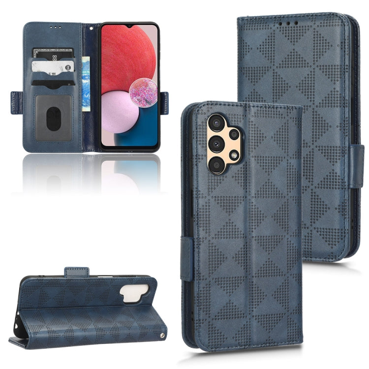 Symmetrical Triangle Leather Phone Case, For Samsung Galaxy A12 / M12, For Samsung Galaxy A13 4G, For Samsung Galaxy A13 5G, For Samsung Galaxy A14 4G