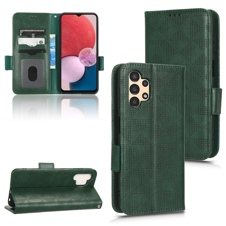 Symmetrical Triangle Leather Phone Case, For Samsung Galaxy A12 / M12, For Samsung Galaxy A13 4G, For Samsung Galaxy A13 5G, For Samsung Galaxy A14 4G