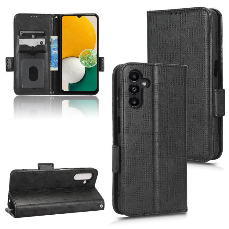 Symmetrical Triangle Leather Phone Case, For Samsung Galaxy A12 / M12, For Samsung Galaxy A13 4G, For Samsung Galaxy A13 5G, For Samsung Galaxy A14 4G