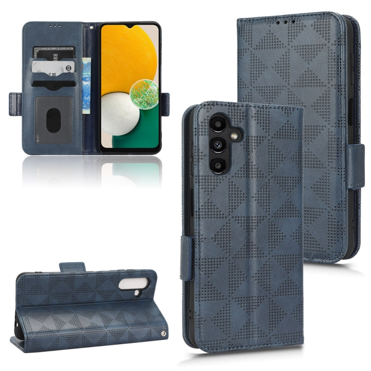 Symmetrical Triangle Leather Phone Case, For Samsung Galaxy A12 / M12, For Samsung Galaxy A13 4G, For Samsung Galaxy A13 5G, For Samsung Galaxy A14 4G