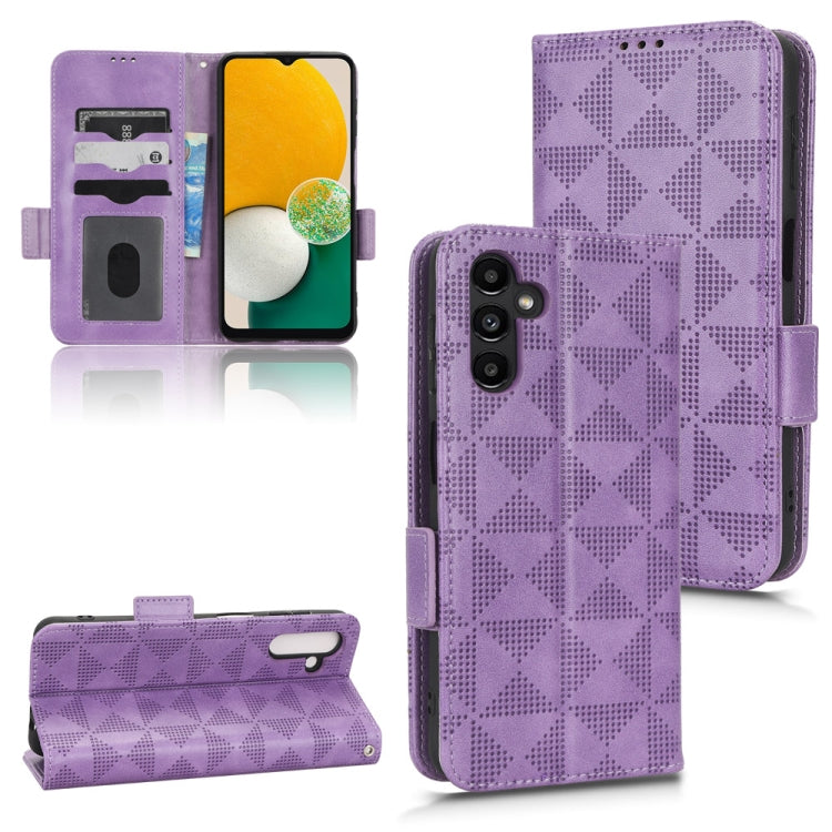 Symmetrical Triangle Leather Phone Case, For Samsung Galaxy A12 / M12, For Samsung Galaxy A13 4G, For Samsung Galaxy A13 5G, For Samsung Galaxy A14 4G