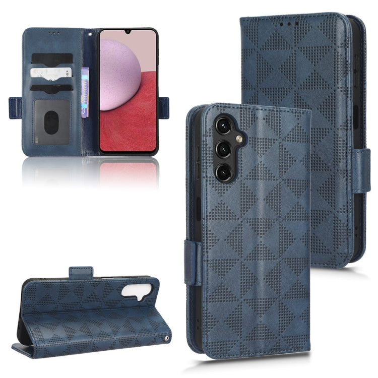Symmetrical Triangle Leather Phone Case, For Samsung Galaxy A12 / M12, For Samsung Galaxy A13 4G, For Samsung Galaxy A13 5G, For Samsung Galaxy A14 4G