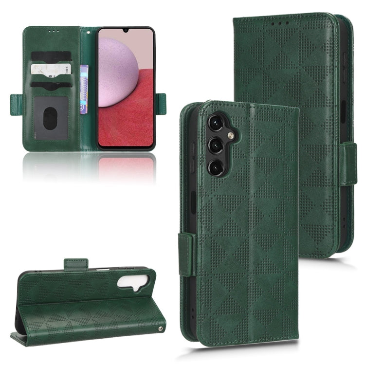 Symmetrical Triangle Leather Phone Case, For Samsung Galaxy A12 / M12, For Samsung Galaxy A13 4G, For Samsung Galaxy A13 5G, For Samsung Galaxy A14 4G
