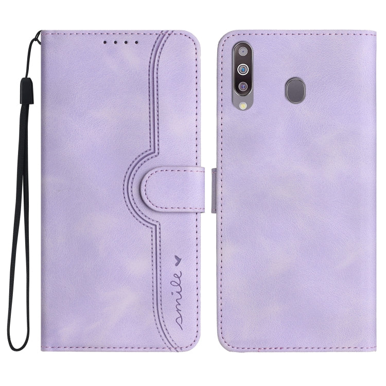 Heart Pattern Skin Feel Leather Phone Case, For Samsung Galaxy A20/A30, For Samsung Galaxy A20e/A10e, For Samsung Galaxy A20s, For Samsung Galaxy A21 EU Version