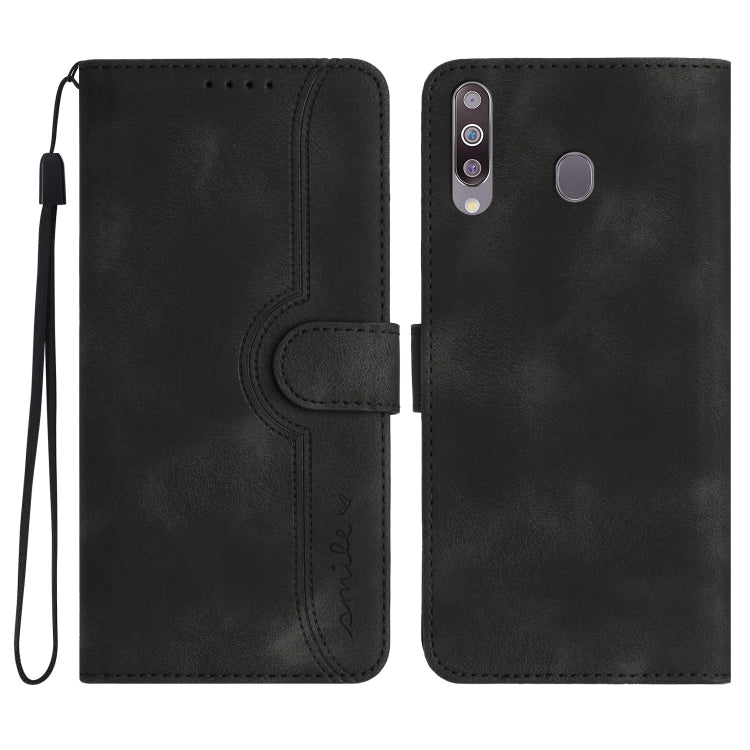 Heart Pattern Skin Feel Leather Phone Case, For Samsung Galaxy A20/A30, For Samsung Galaxy A20e/A10e, For Samsung Galaxy A20s, For Samsung Galaxy A21 EU Version