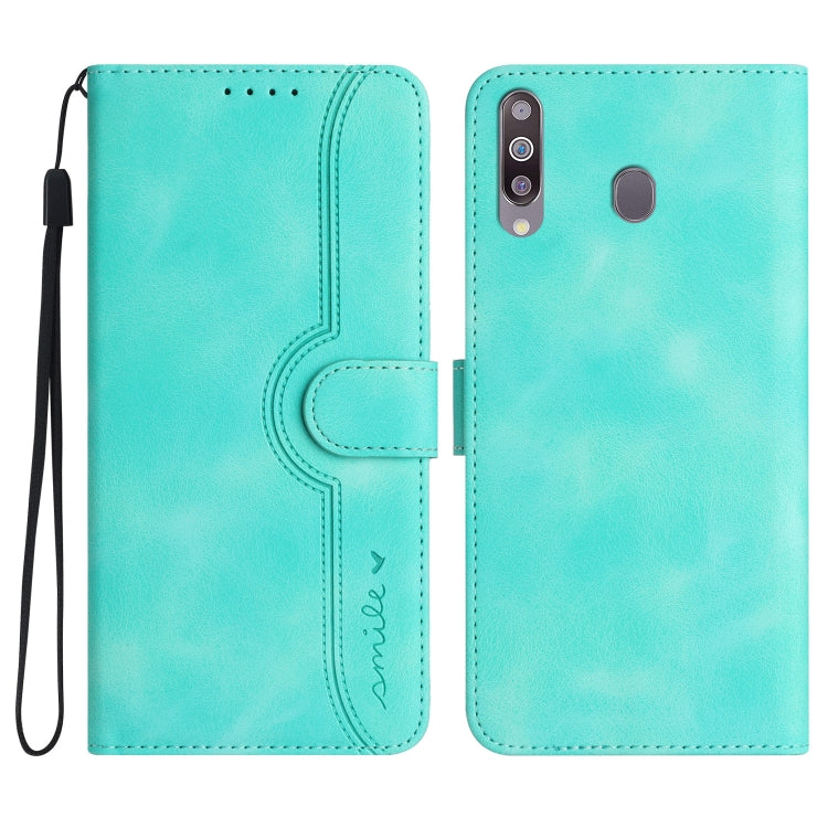 Heart Pattern Skin Feel Leather Phone Case, For Samsung Galaxy A20/A30, For Samsung Galaxy A20e/A10e, For Samsung Galaxy A20s, For Samsung Galaxy A21 EU Version