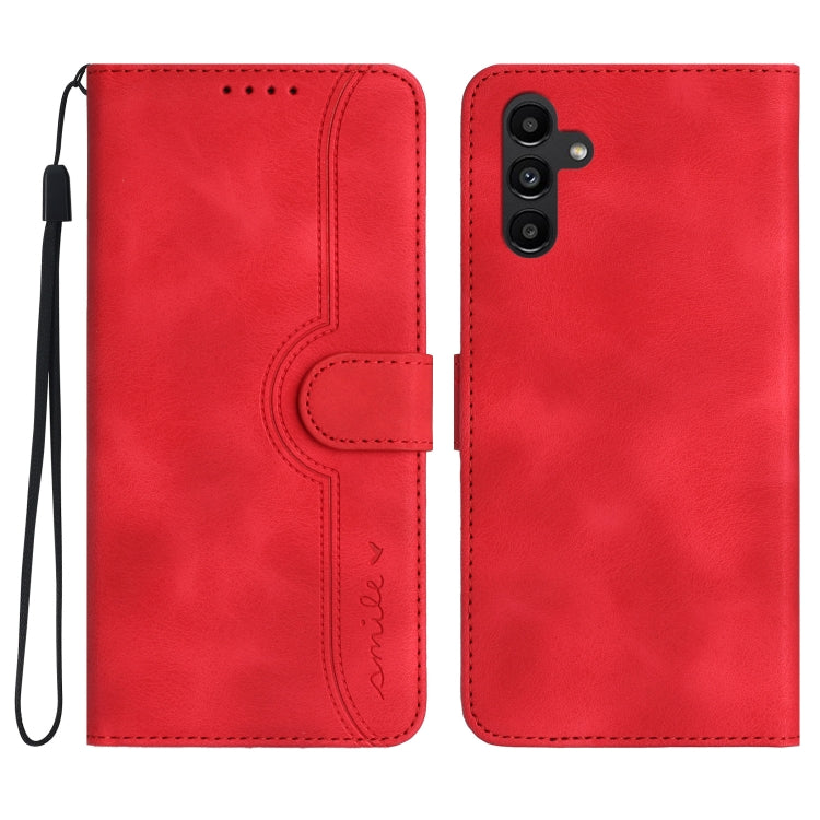 Heart Pattern Skin Feel Leather Phone Case, For Samsung Galaxy A34 5G, For Samsung Galaxy A40, For Samsung Galaxy A41, For Samsung Galaxy A42 5G