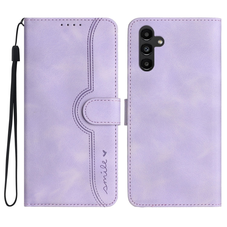 Heart Pattern Skin Feel Leather Phone Case, For Samsung Galaxy A34 5G, For Samsung Galaxy A40, For Samsung Galaxy A41, For Samsung Galaxy A42 5G