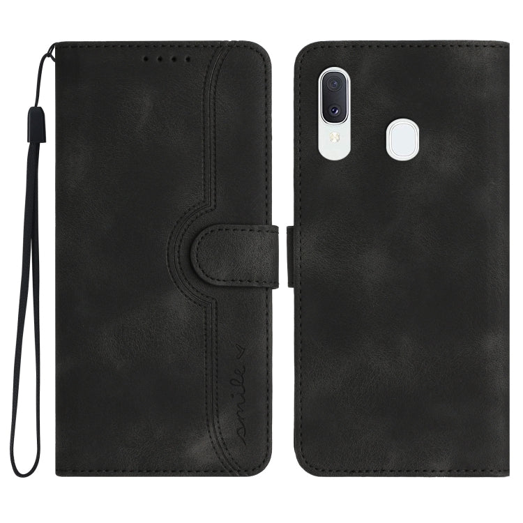 Heart Pattern Skin Feel Leather Phone Case, For Samsung Galaxy A34 5G, For Samsung Galaxy A40, For Samsung Galaxy A41, For Samsung Galaxy A42 5G