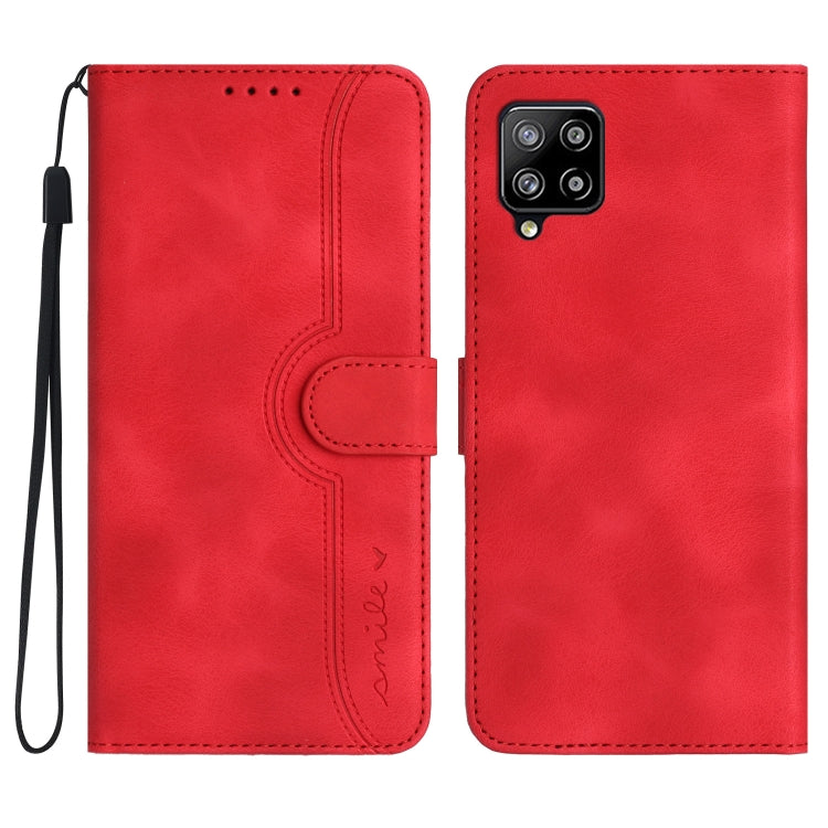 Heart Pattern Skin Feel Leather Phone Case, For Samsung Galaxy A34 5G, For Samsung Galaxy A40, For Samsung Galaxy A41, For Samsung Galaxy A42 5G
