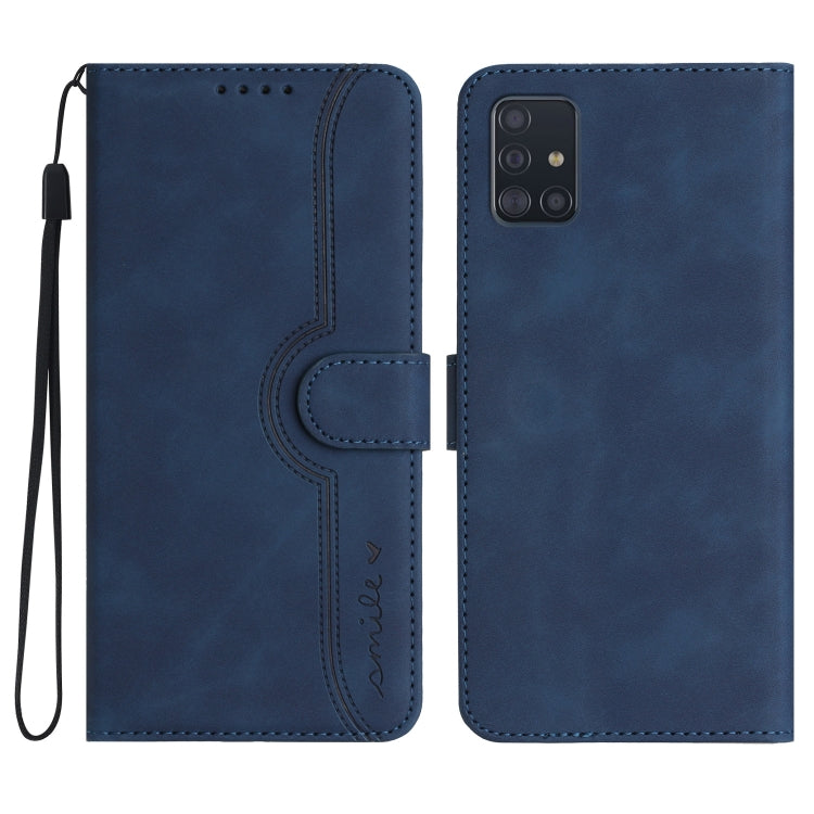 Heart Pattern Skin Feel Leather Phone Case, For Samsung Galaxy A71 5G, For Samsung Galaxy A72 4G/5G, For Samsung Galaxy A73 5G, For Samsung Galaxy M13 India/F13