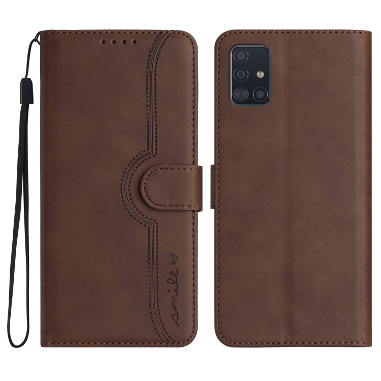 Heart Pattern Skin Feel Leather Phone Case, For Samsung Galaxy A71 5G, For Samsung Galaxy A72 4G/5G, For Samsung Galaxy A73 5G, For Samsung Galaxy M13 India/F13