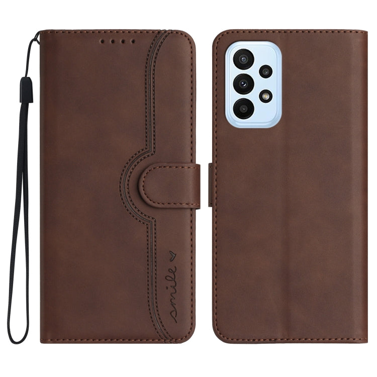 Heart Pattern Skin Feel Leather Phone Case, For Samsung Galaxy A71 5G, For Samsung Galaxy A72 4G/5G, For Samsung Galaxy A73 5G, For Samsung Galaxy M13 India/F13