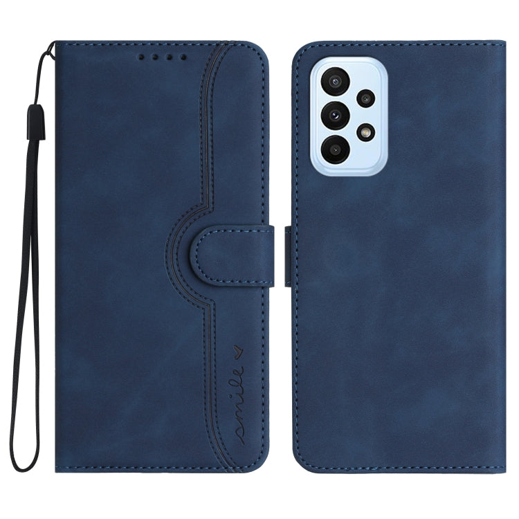 Heart Pattern Skin Feel Leather Phone Case, For Samsung Galaxy A71 5G, For Samsung Galaxy A72 4G/5G, For Samsung Galaxy A73 5G, For Samsung Galaxy M13 India/F13