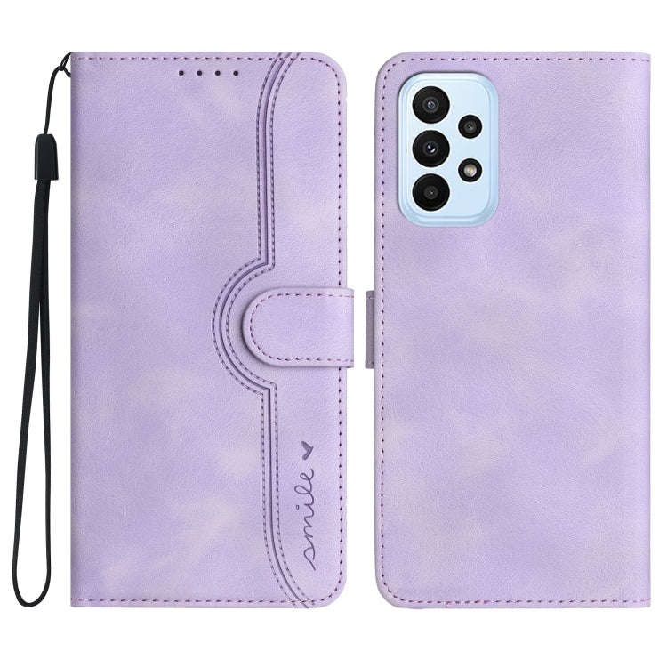 Heart Pattern Skin Feel Leather Phone Case, For Samsung Galaxy A71 5G, For Samsung Galaxy A72 4G/5G, For Samsung Galaxy A73 5G, For Samsung Galaxy M13 India/F13