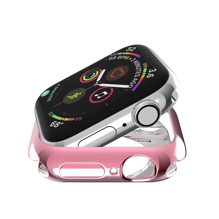 Plating TPU Round Hole Hollowing Protective Case, For Apple Watch Series 6 / 5 / 4 / SE 2025 / 2023 / 2022 40mm, For Apple Watch Series 3 & 2 & 1 42mm