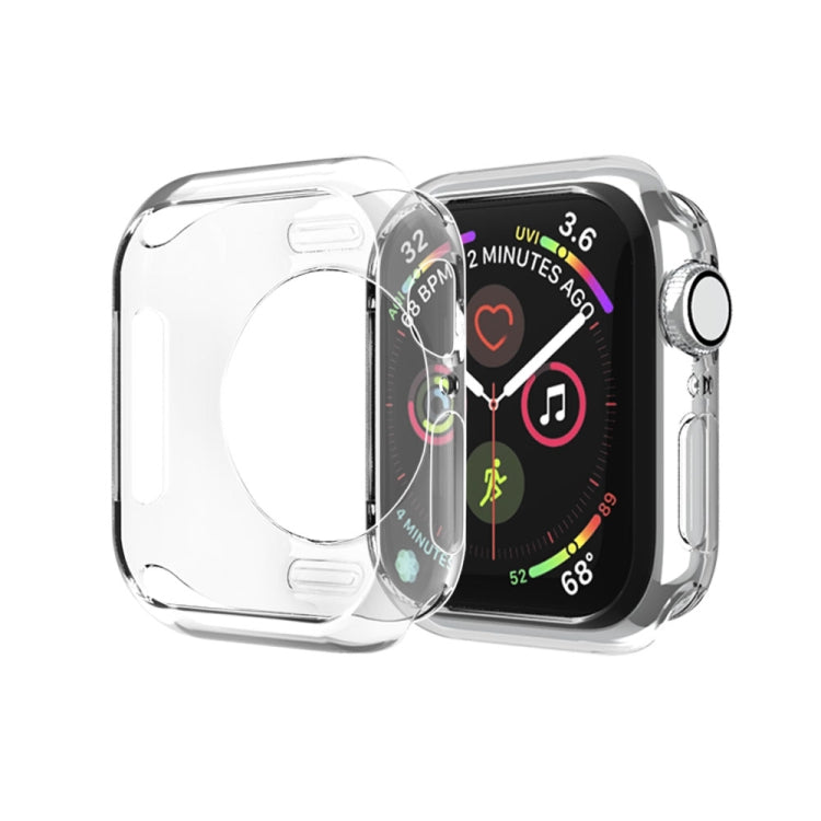 Plating TPU Round Hole Hollowing Protective Case, For Apple Watch Series 6 / 5 / 4 / SE 2025 / 2023 / 2022 40mm, For Apple Watch Series 3 & 2 & 1 42mm