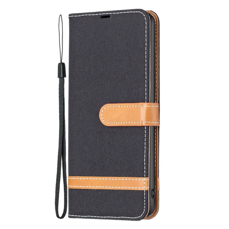 Color Block Denim Texture Leather Phone Case, For Xiaomi Redmi Note 12 4G Global, For Nokia G22