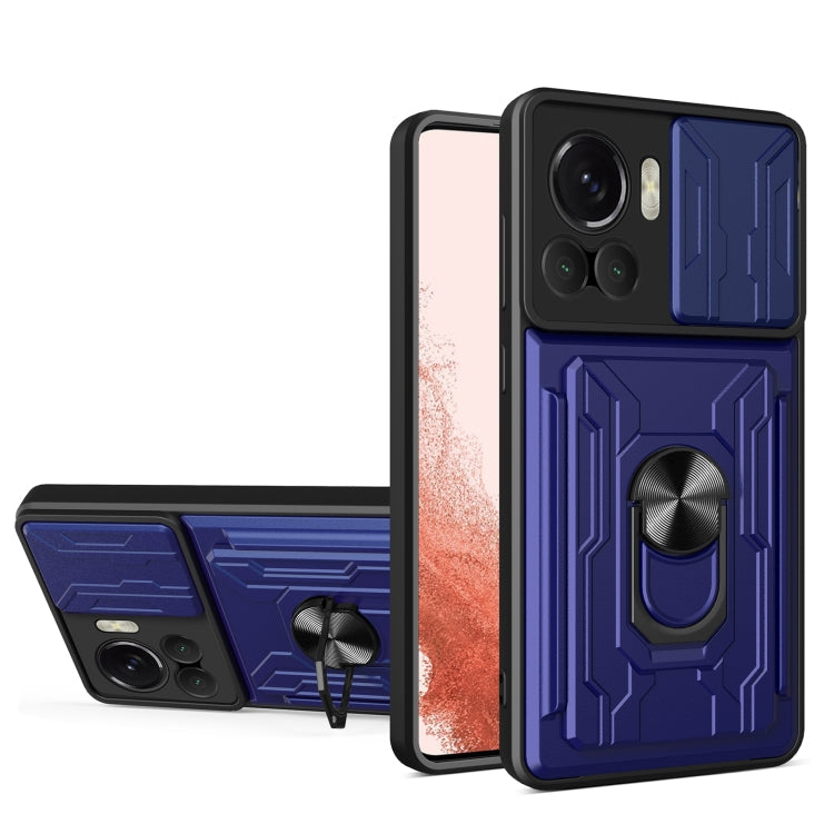 Sliding Camshield TPU+PC Phone Case with Card Slot, For Motorola Edge 30 Ultra 5G, For OPPO A17 4G, For Realme 10 4G