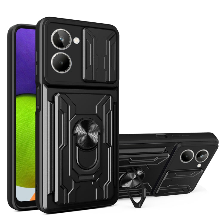 Sliding Camshield TPU+PC Phone Case with Card Slot, For Motorola Edge 30 Ultra 5G, For OPPO A17 4G, For Realme 10 4G