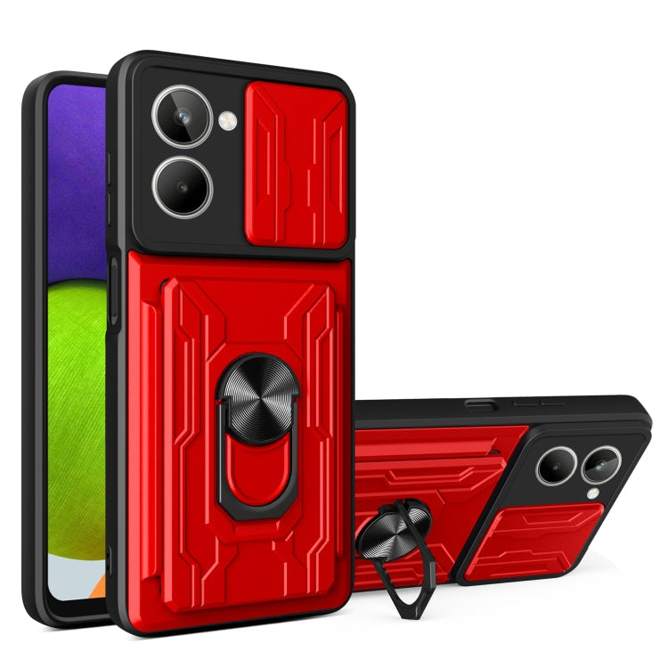 Sliding Camshield TPU+PC Phone Case with Card Slot, For Motorola Edge 30 Ultra 5G, For OPPO A17 4G, For Realme 10 4G
