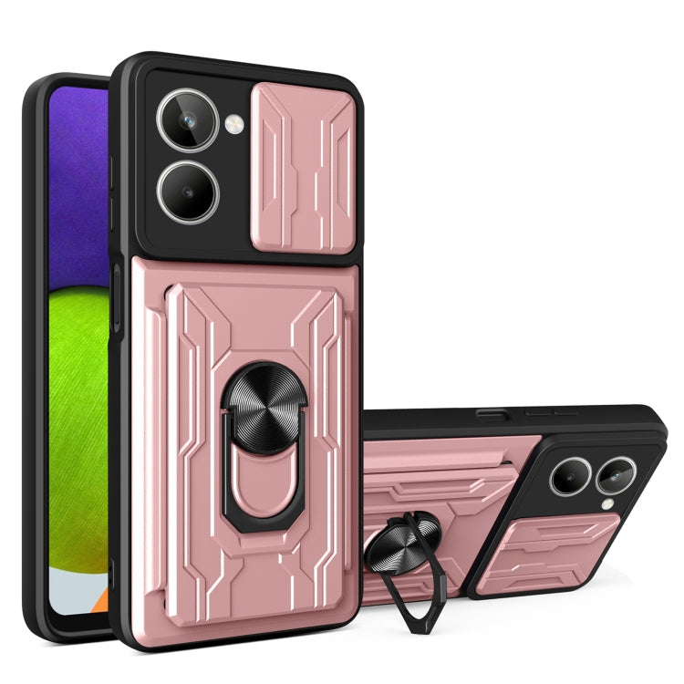 Sliding Camshield TPU+PC Phone Case with Card Slot, For Motorola Edge 30 Ultra 5G, For OPPO A17 4G, For Realme 10 4G
