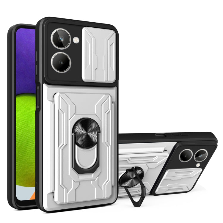 Sliding Camshield TPU+PC Phone Case with Card Slot, For Motorola Edge 30 Ultra 5G, For OPPO A17 4G, For Realme 10 4G