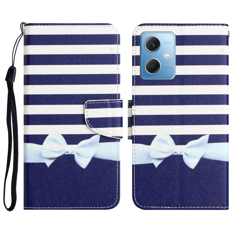 Colored Drawing Leather Phone Case, For Xiaomi Redmi Note 12 5G Global/Poco X5