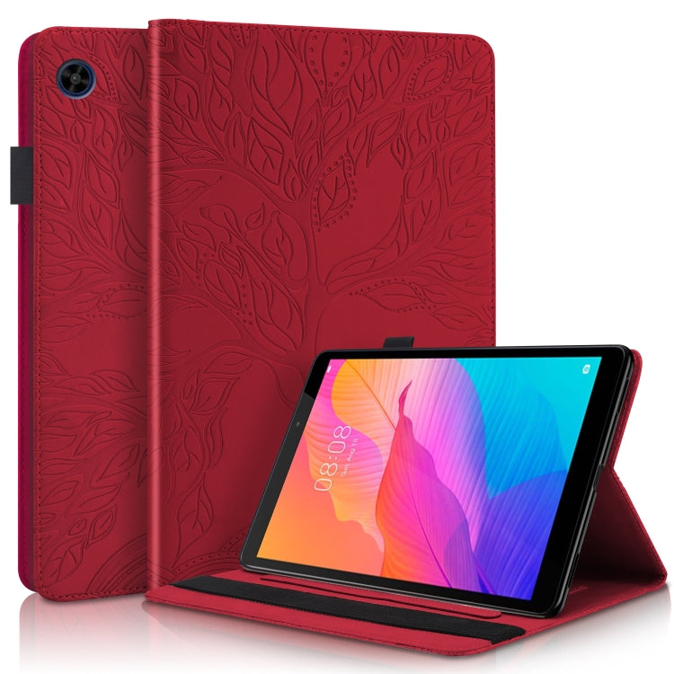 Life Tree Embossed Flip Leather Tablet Case, For Huawei Matepad SE 10.4 2022, For Lenovo Tab M9