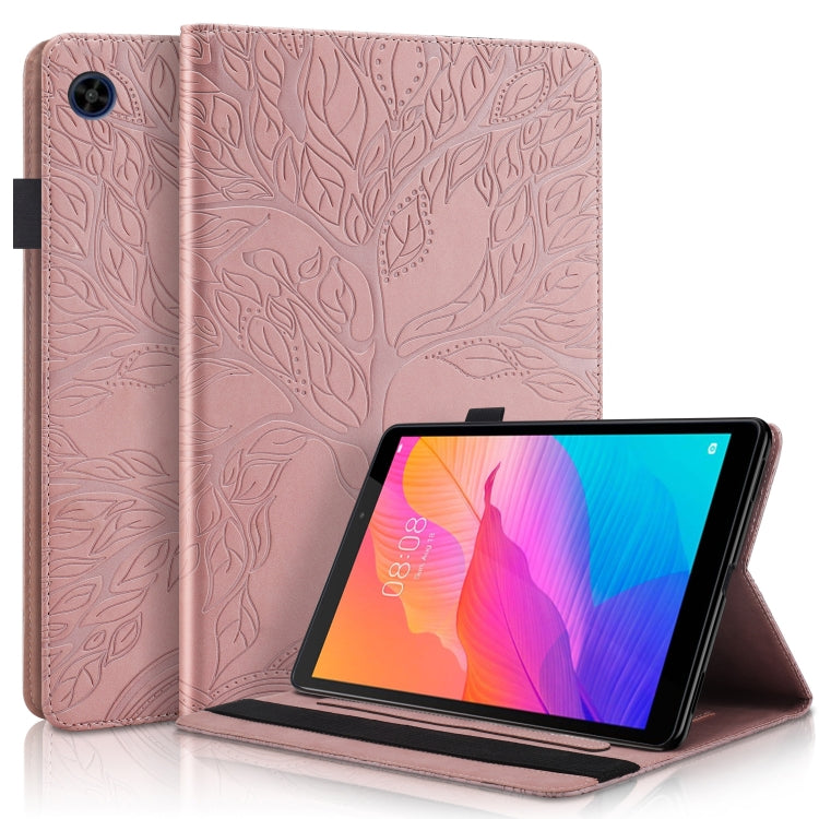 Life Tree Embossed Flip Leather Tablet Case, For Huawei Matepad SE 10.4 2022, For Lenovo Tab M9