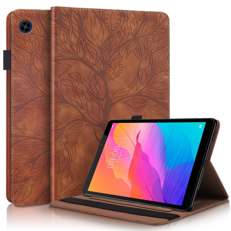 Life Tree Embossed Flip Leather Tablet Case, For Huawei Matepad SE 10.4 2022, For Lenovo Tab M9