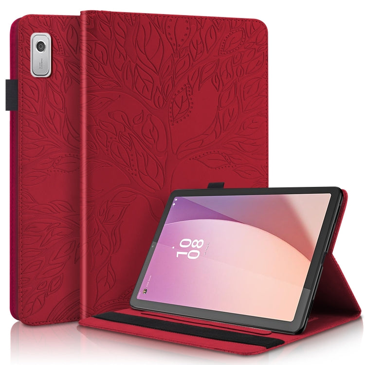Life Tree Embossed Flip Leather Tablet Case, For Huawei Matepad SE 10.4 2022, For Lenovo Tab M9