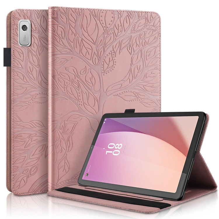 Life Tree Embossed Flip Leather Tablet Case, For Huawei Matepad SE 10.4 2022, For Lenovo Tab M9