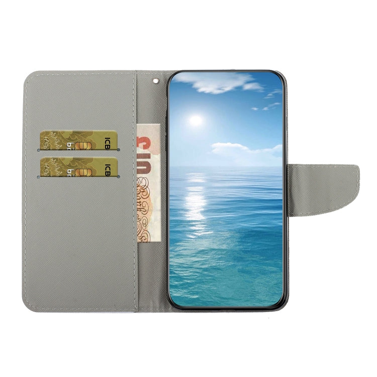 Colored Drawing Pattern Flip Leather Phone Case, For Samsung Galaxy A24 4G