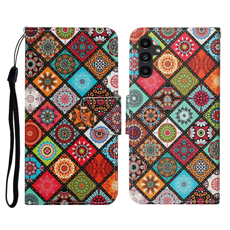 Colored Drawing Pattern Flip Leather Phone Case, For Samsung Galaxy A24 4G