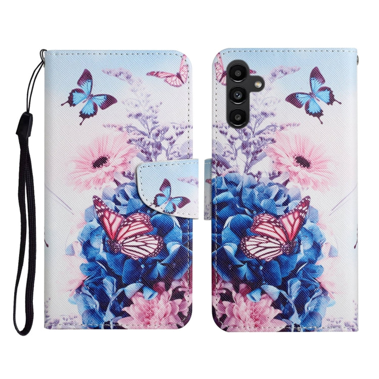 Colored Drawing Pattern Flip Leather Phone Case, For Samsung Galaxy A24 4G