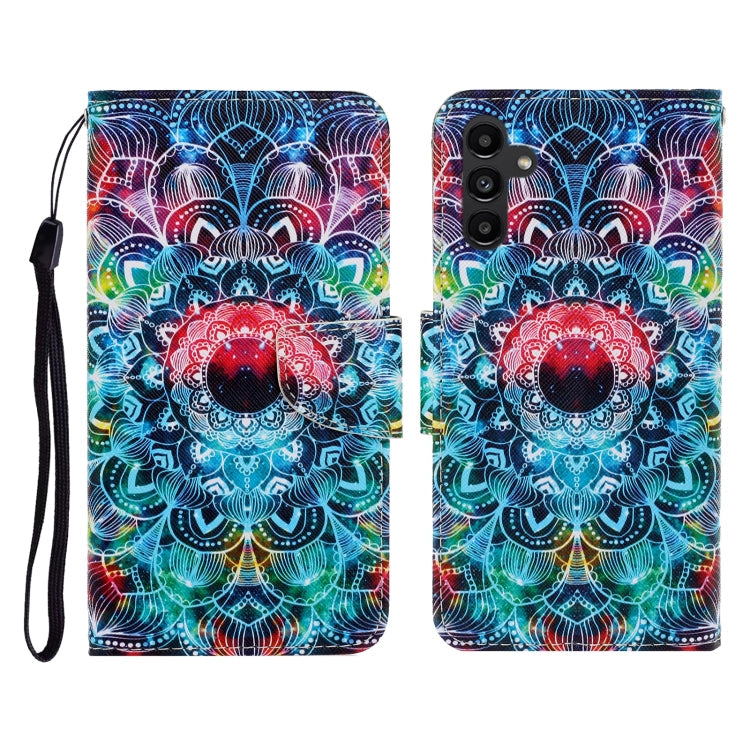 Colored Drawing Pattern Flip Leather Phone Case, For Samsung Galaxy A24 4G