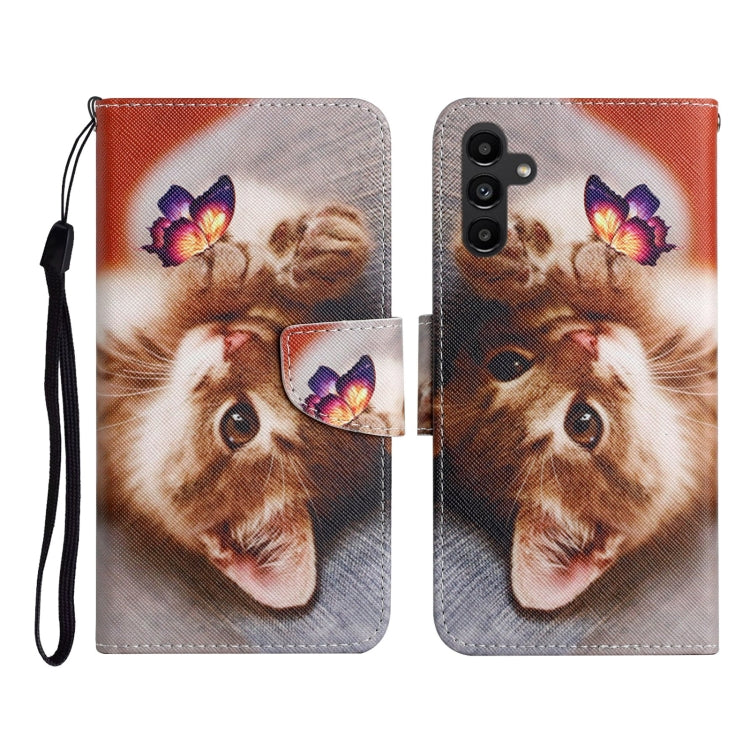 Colored Drawing Pattern Flip Leather Phone Case, For Samsung Galaxy A24 4G