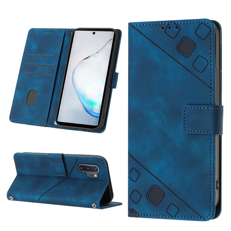 Skin-feel Embossed Leather Phone Case, For Samsung Galaxy Note10 Pro / Note10 Pro 5G / Note10+, For Samsung Galaxy Note10 / Note10 5G, For Samsung Galaxy Note20, For Samsung Galaxy Note20 Ultra