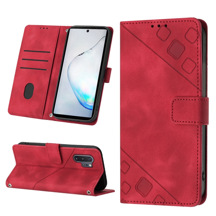 Skin-feel Embossed Leather Phone Case, For Samsung Galaxy Note10 Pro / Note10 Pro 5G / Note10+, For Samsung Galaxy Note10 / Note10 5G, For Samsung Galaxy Note20, For Samsung Galaxy Note20 Ultra