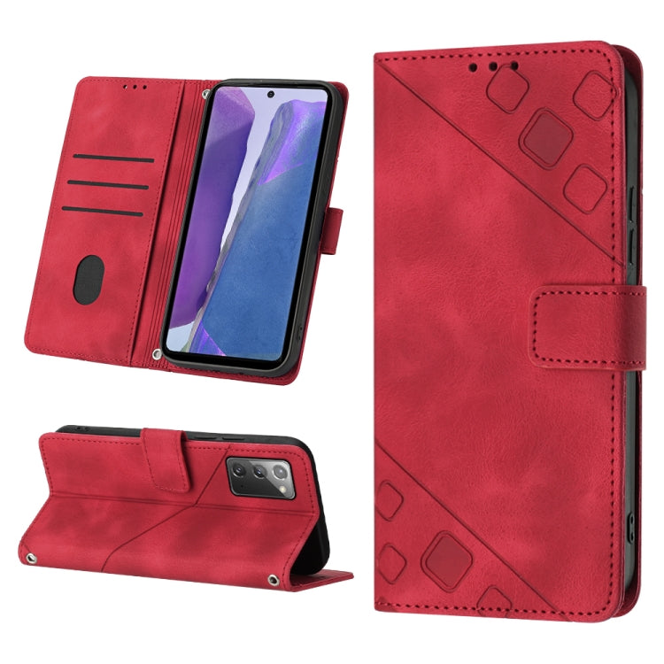 Skin-feel Embossed Leather Phone Case, For Samsung Galaxy Note10 Pro / Note10 Pro 5G / Note10+, For Samsung Galaxy Note10 / Note10 5G, For Samsung Galaxy Note20, For Samsung Galaxy Note20 Ultra