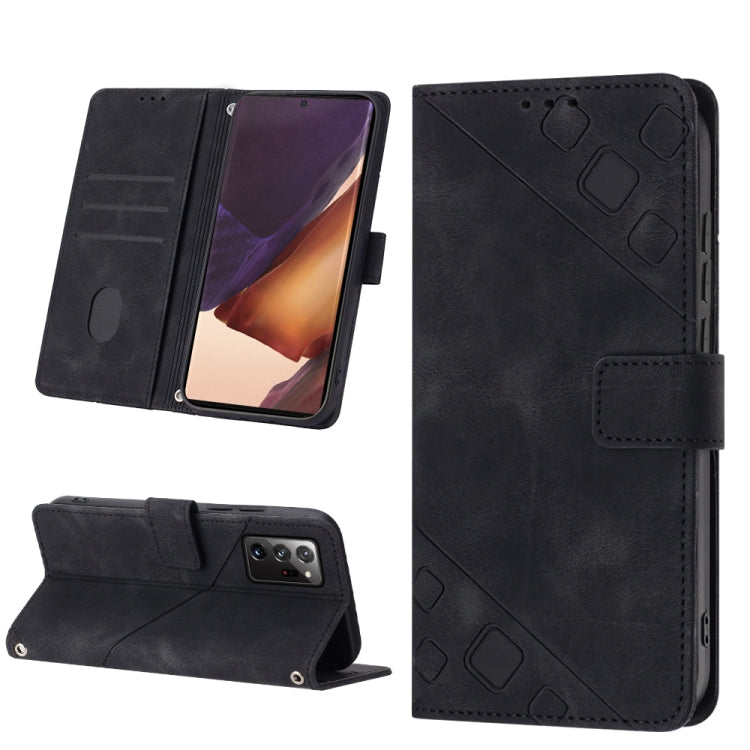 Skin-feel Embossed Leather Phone Case, For Samsung Galaxy Note10 Pro / Note10 Pro 5G / Note10+, For Samsung Galaxy Note10 / Note10 5G, For Samsung Galaxy Note20, For Samsung Galaxy Note20 Ultra